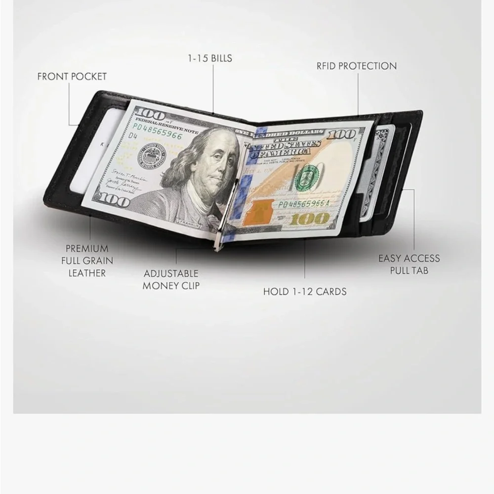 Kings Loot Trackable Wallet - AirTag Compatible - Black - Picture 6 of 11